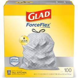 Glad CloroxProâ¢ Â® ForceFlex Drawstring Trash Bags, 13 Count